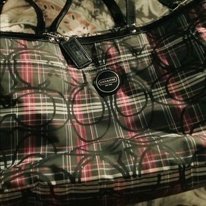 Coach Plaid Diaper Bag